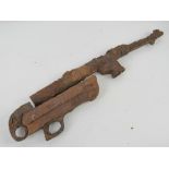 A lower and upper MP40 metalwork in relic condition.