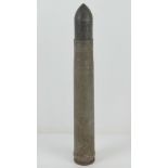 A WWII German 3.7cm Pak shell with an AP head, the case being dated 44.