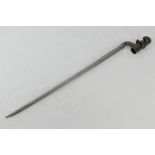 A British Pattern 1853 3-Band Enfield socket bayonet.