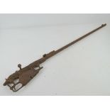 A relic Mosin Nagant rifle.