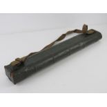 A WWII German MG42 twin spare barrel case with carry strap.