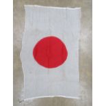 A WWII Japanese Red Rising Sun flag measuring 105 x 66cm.