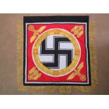 A reproduction Fuhrer standard, having gold coloured fringe and embroidery,