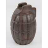 An inert WWII British Mills training grenade.