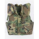 A military full-protective bulletproof vest / body armour,