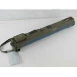 A deactivated M72 LAW rocket launcher 21mm sub munition trainer, opens and closes,