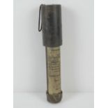 An inert WWI Austro Hungarian grenade, dated 1917, instructions included.