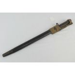 A British 1907 pattern bayonet by Wilkinson dated 1917, having 43cm blade,
