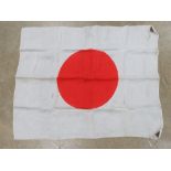 A WWII Japanese Red Rising Sun flag measuring 87 x 72cm.