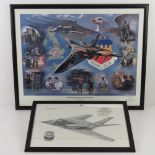 Prints; 'With Glory Gained and Duty Done, 20th Fighter Wing', RAF Upper Heyford, 1970-1993,