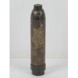 An inert WWII German K98 rifle grenade, both the head and base unscrew, dated 1943.