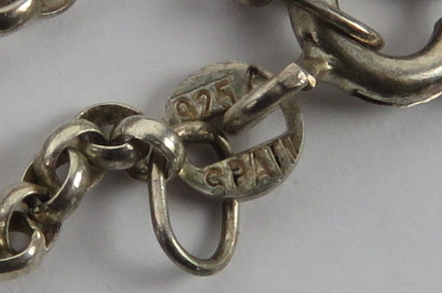 Four substantial silver chain necklaces, - Image 4 of 4