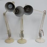 A selection of three vintage angle poise lights c1970s, for rewiring.