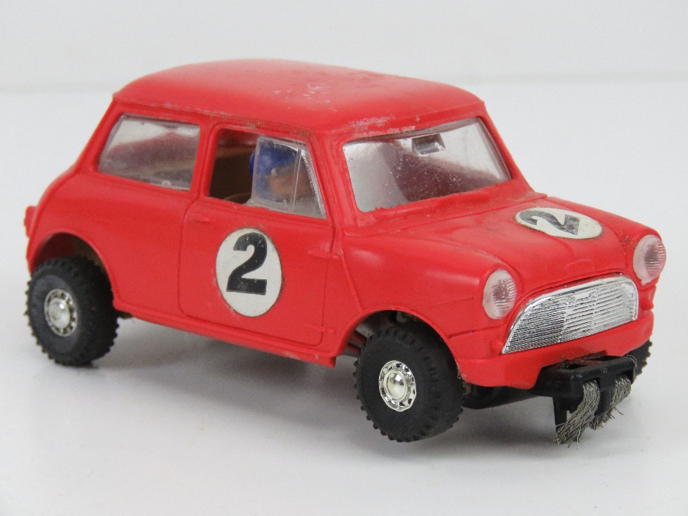 A Triang Scalextric Austin Mini Cooper (C76) in red with original box. - Image 2 of 7