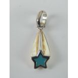 Links of London; An HM silver 'shooting star' charm 'as new' in box.