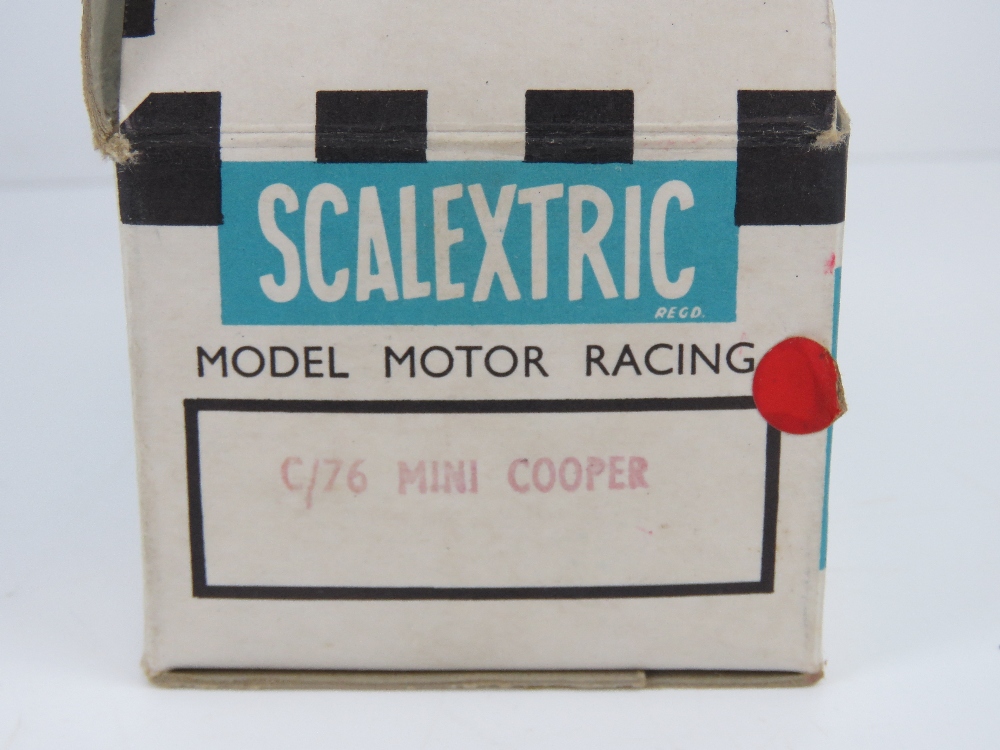 A Triang Scalextric Austin Mini Cooper (C76) in red with original box. - Image 7 of 7