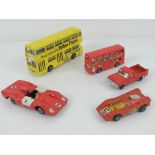 A Dinky Toys Atlantean bus with Yellow Pages advertising,