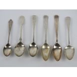 A pair of HM silver fruit spoons, hallmarked for Sheffield 1969.