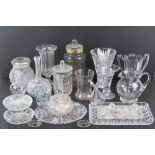 A large quantity of assorted good quality cut glassware inc jugs, bowls, bonbons, vases, etc.