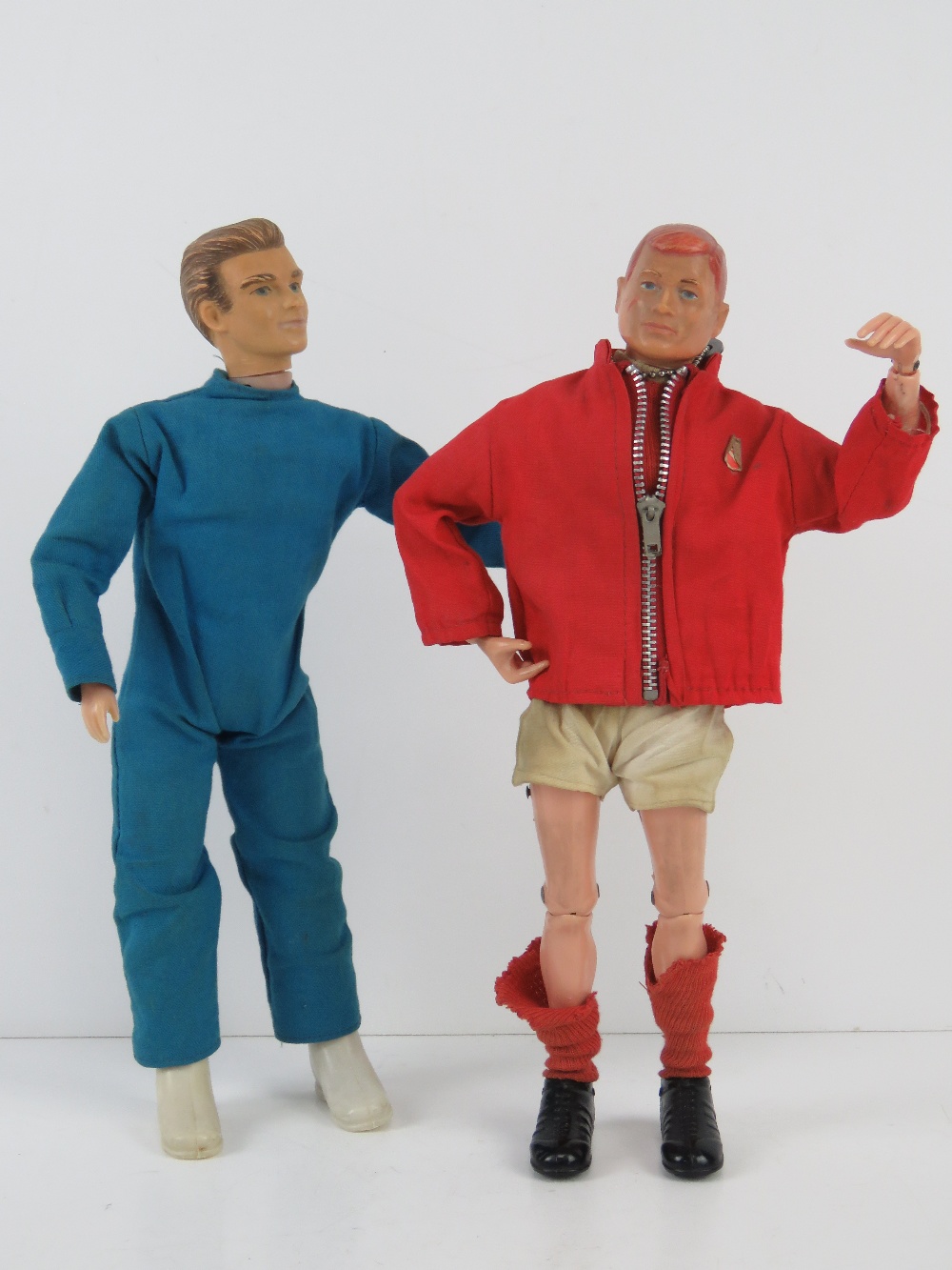 A vintage Action Man made by Palitoy and wearing 'Manchester United' football kit,