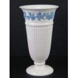 A creamware Wedgewood of Etruria vase having applied Bacchus decoration upon, 33cm high.