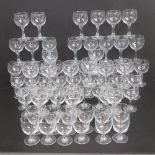 A large quantity of catering-style wine glasses approx 60 in total.