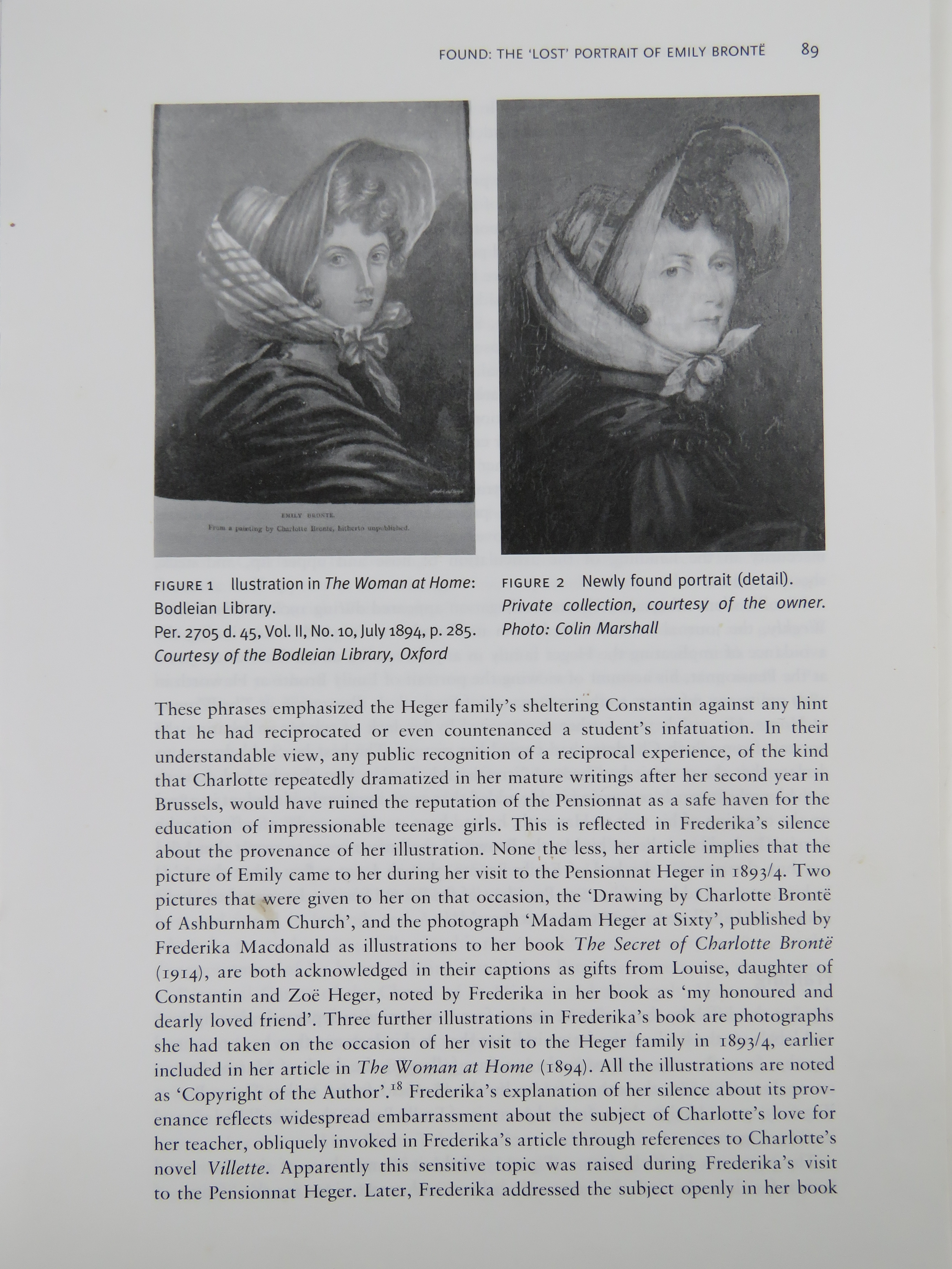 Emily Brontë. The lost 'Bonnet Portrait' rediscovered. - Image 19 of 35