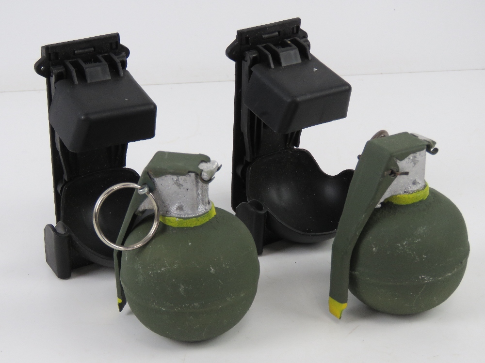 Two inert dummy grenades with grenade ho - Image 2 of 4