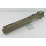 A deactivated M72 LAW 66mm rocket launcher. Opens and closes. UK deactivation cert.