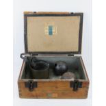 A WWII German 9MM ammunition wooden box for the P08 luger,