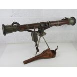 A WWII German 80cm M/41 periscope with tripod in original case, manufactured in Switzerland.