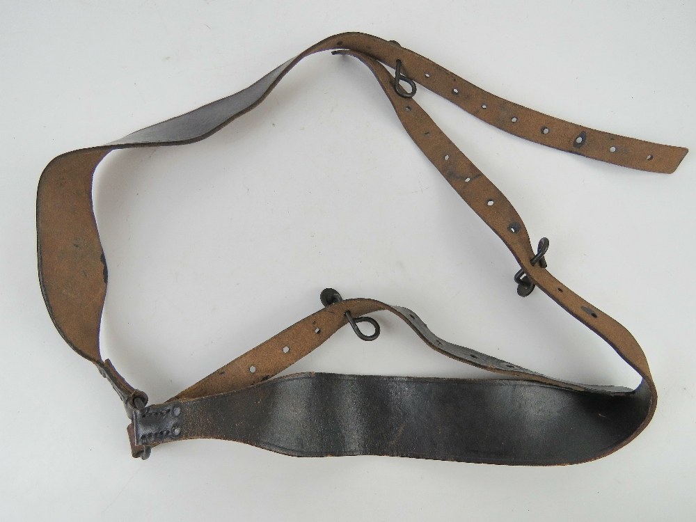 A rare set of WWI French combat Y-straps, bearing Le Berre markings upon and dated 1916.