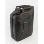 A 20L WWII German Kraftstoff fuel jerry can, dated 1942 Wehrmacht.