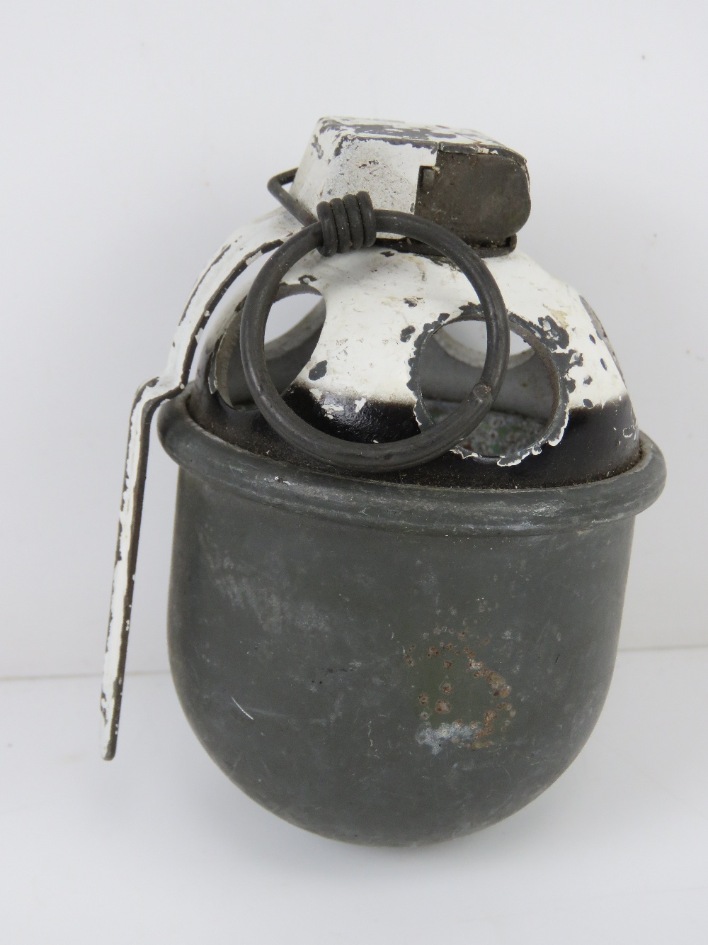 An inert Dutch training grenade with fuse and pin. Together with an inert Soviet RG42 drill grenade. - Image 2 of 4