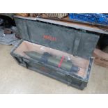 A Soviet 9M14 Malyutka missile in transit case.