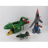A quantity of Thunderbirds vehicles including;