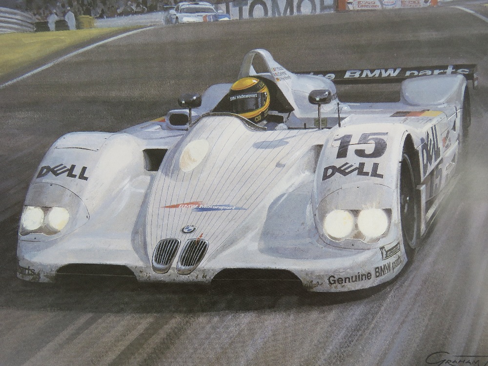 Limited edition print by Graham Turner 'BMW V12 LMR' winner of the 1999 24hr Le Mans race as driven - Bild 2 aus 3