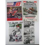 A signed British Grand Prix World Championship for Motorcycles programme together with a Isle of
