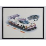 Print; homage to the Jaguar XJR-11 sporting the new 3.