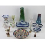 A quantity of assorted ceramics and glassware including;