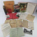 A quantity of assorted military themed books including; Tank Recognition book,