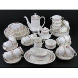 A quantity of Paragon tea and dinnerware in Belinda pattern including; soup bowls and saucers,