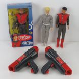A boxed Captain Scarlet action figurine with accessories,