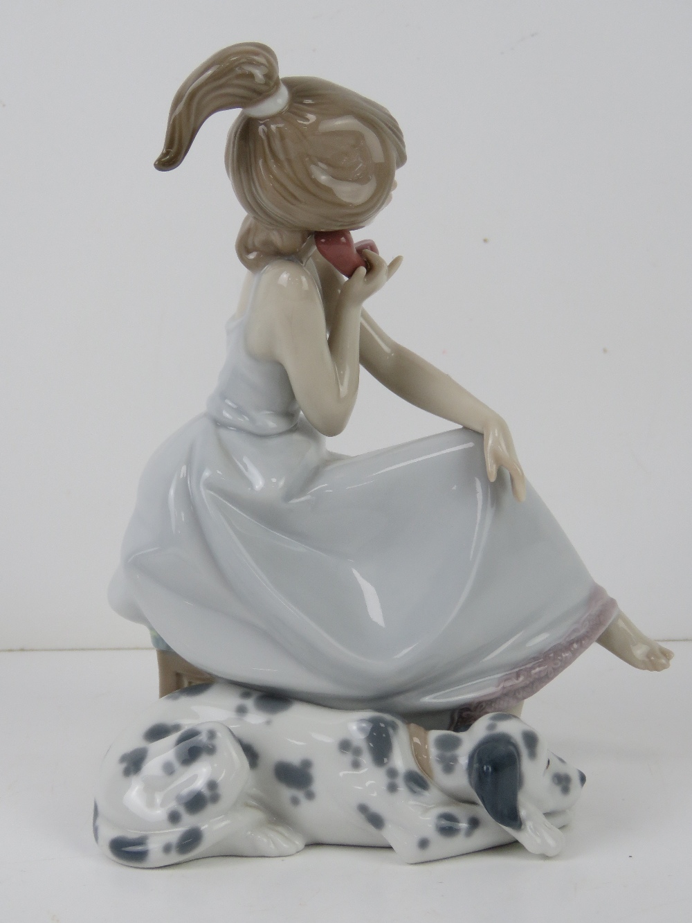 Lladro figurine 5466 'Chit Chat' a girl on the phone with Dalmatian dog at feet, with box, 20. - Image 2 of 6