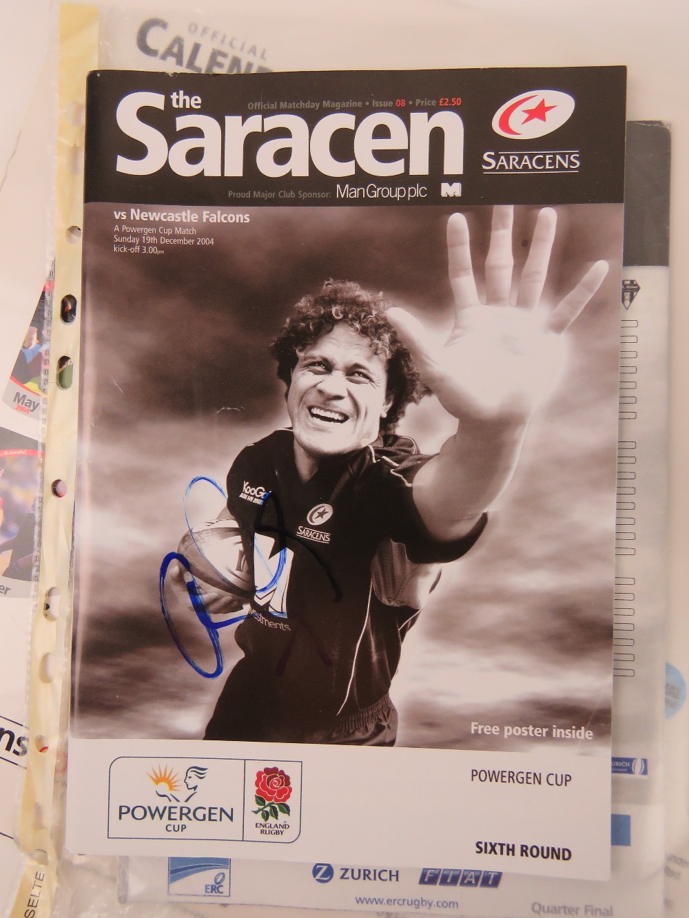 A large quantity of assorted Rugby programmes, many signed, inc Saracens, Tigers, Wasps, etc etc. - Image 5 of 5