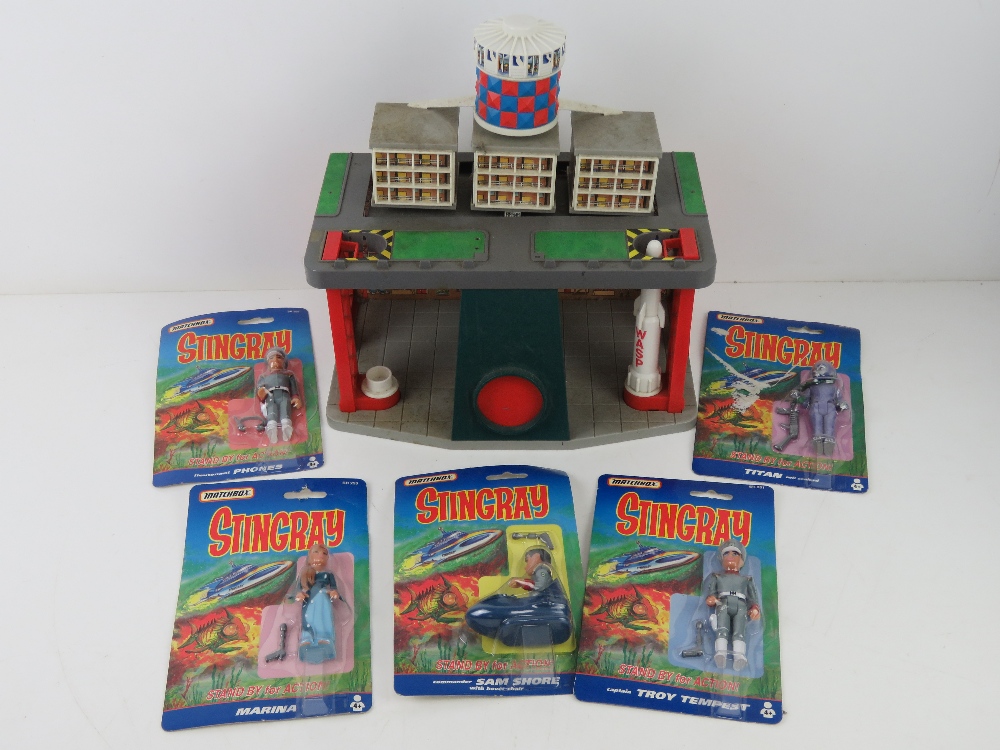 A quantity of five Matchbox Stingray figurines in original packaging, c1990s.