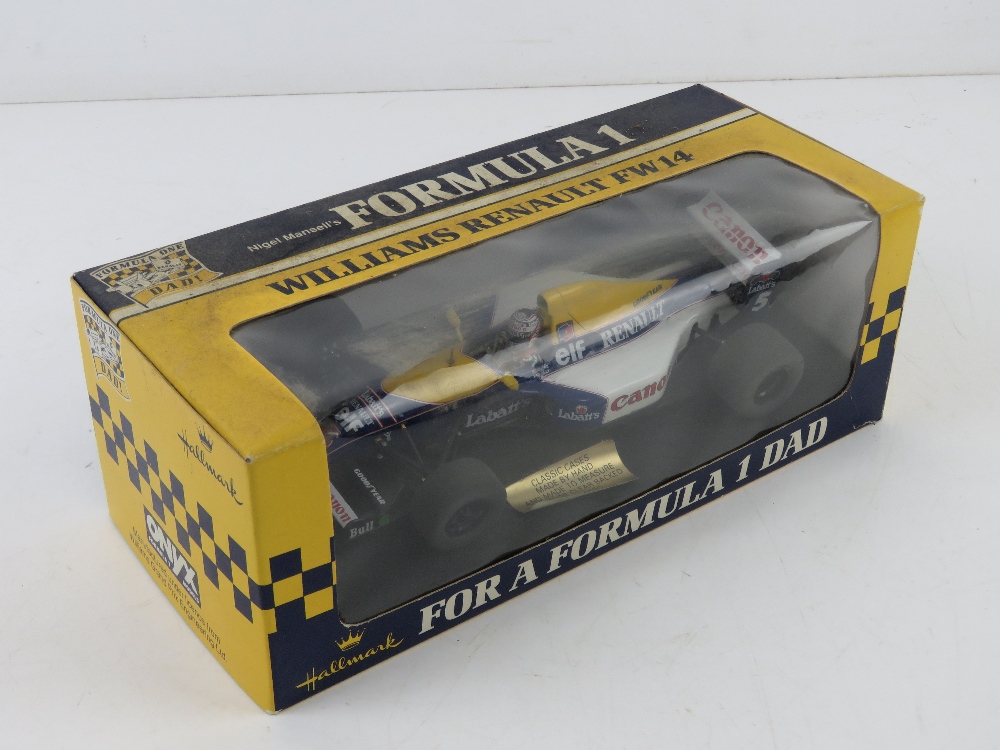 A quantity of Formula One and motoring memorabilia inc Williams Renault FW14 model car, - Bild 8 aus 9