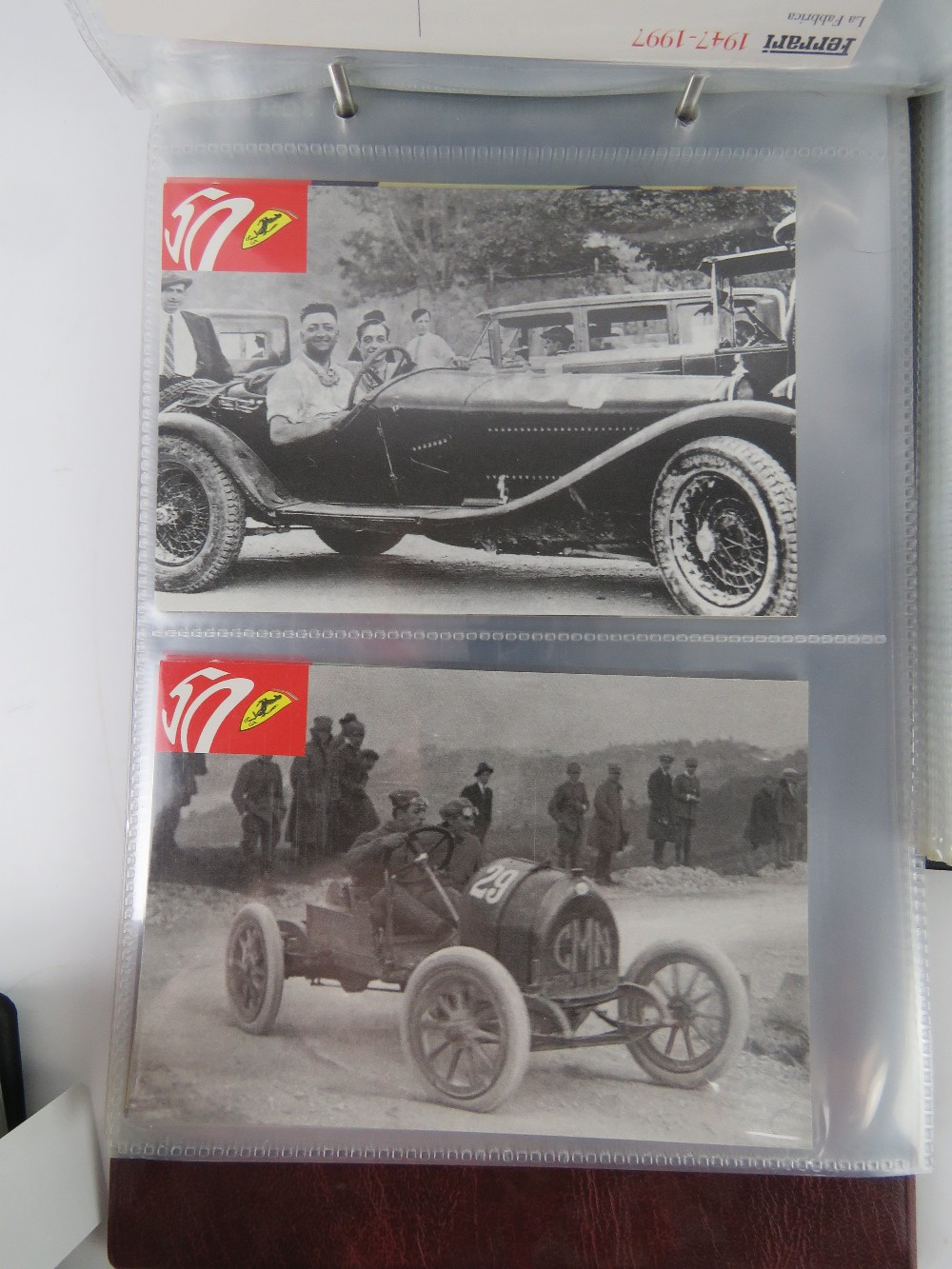 Three albums containing a large quantity of motoring and car themed photo cards, photos, - Bild 5 aus 6