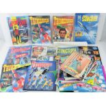 A quantity of assorted Gerry Anderson of Thunderbirds related items and magazines.