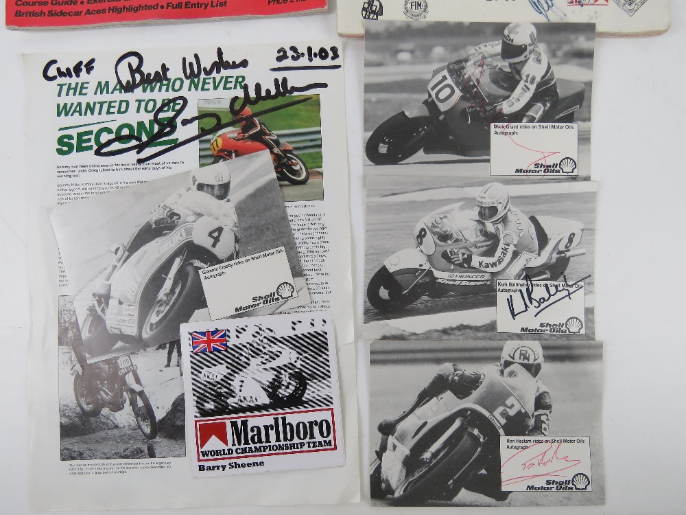 A signed British Grand Prix World Championship for Motorcycles programme together with a Isle of - Image 3 of 3